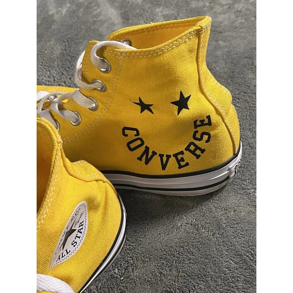 RARE Converse Chuck Taylor All Star Smiley High Top Yellow M6 W8 167070F